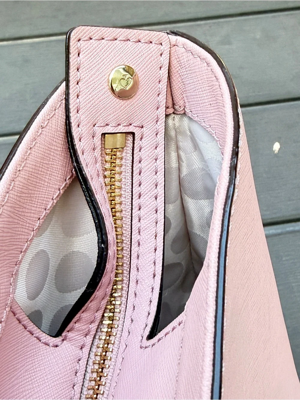 Kate Spade Cedar Street Harmony Medium Tote Pink Saffiano Leather Shoulder Bag